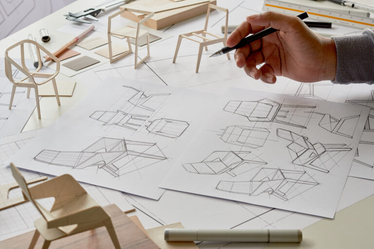 White geometric tile pattern, modern tile design for contemporary interiors