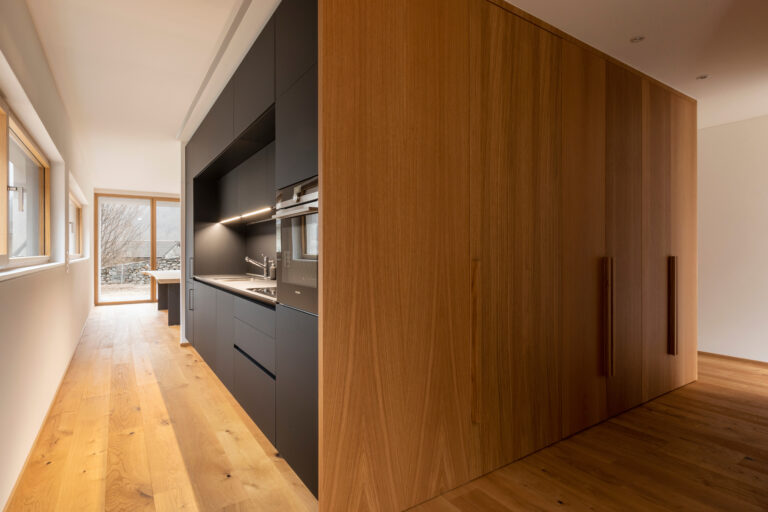 Modern bathroom or hallway interior, clean contemporary home design