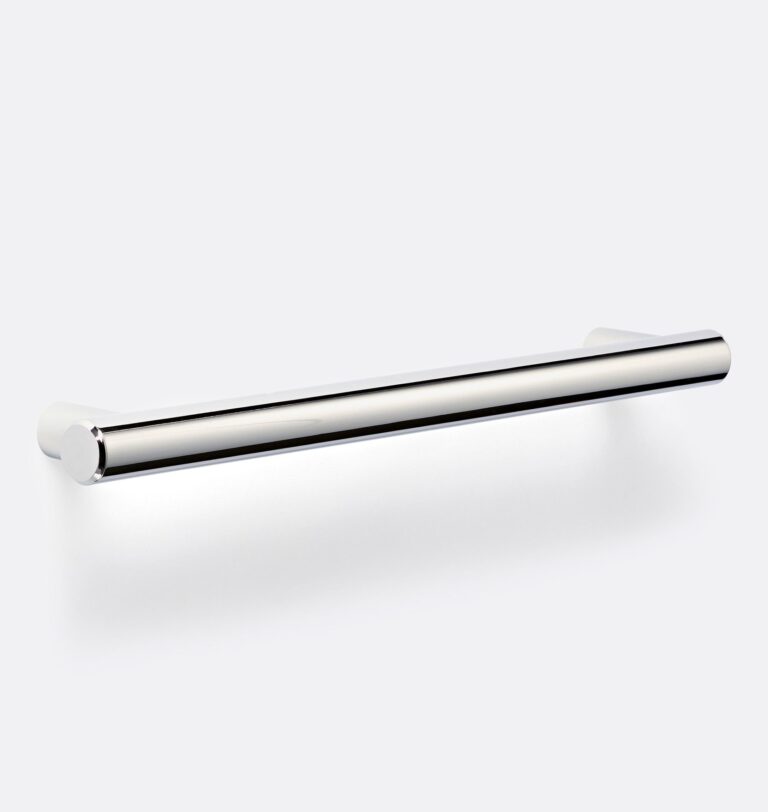 Rejuvenation round shower grab bar in brass
