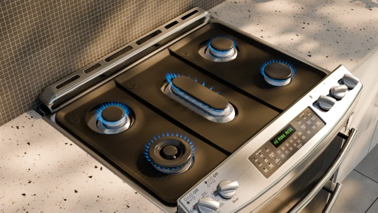 Gas cooktop fitted with an automatic stove shut-off control panel