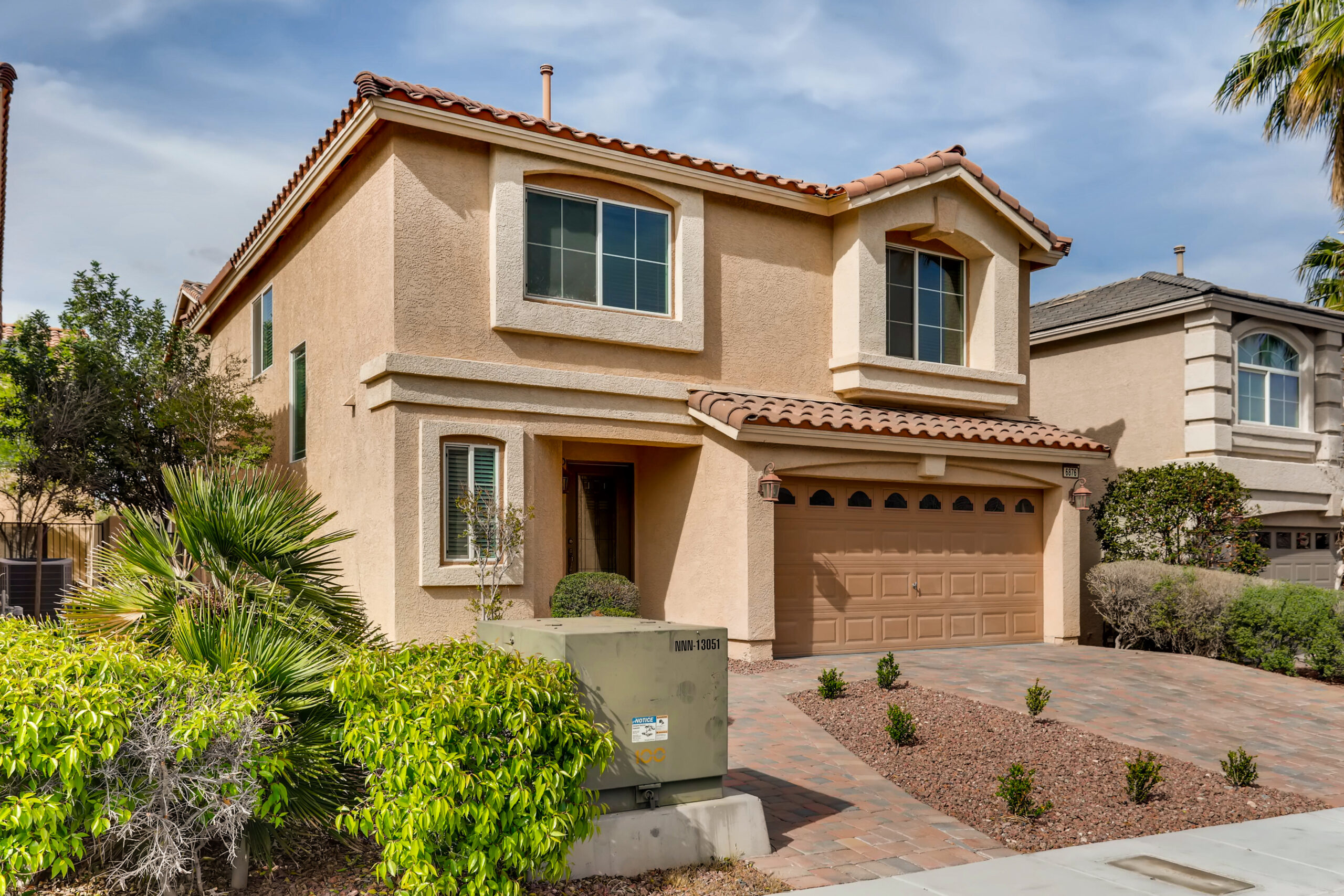 Front exterior of a two-story suburban home