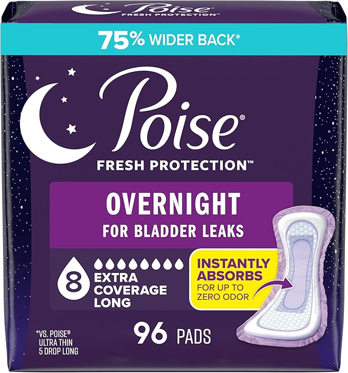 Poise Overnight Incontinence Pads